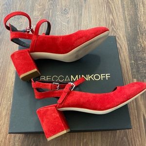 Rebecca Minkoff 'Brooke' Ankle Strap Pump Red 7.5